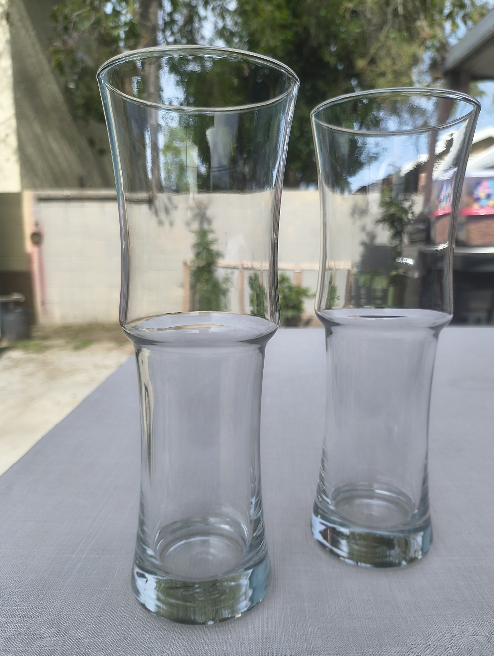 Pair of Libbey Napoli Grande Hurricane Glasses